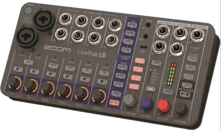 Zoom LiveTrak L-6 vs L-6max